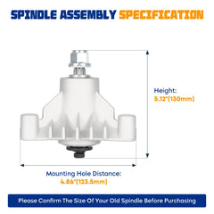 Aeagle spindle top view showing five-point star hole pattern and correct alignment