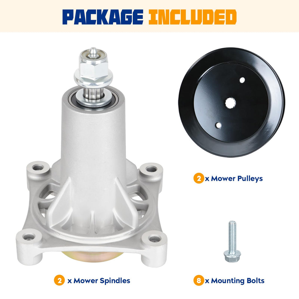 Aeagle two-pack boxed spindle set ready for replacement and quick service