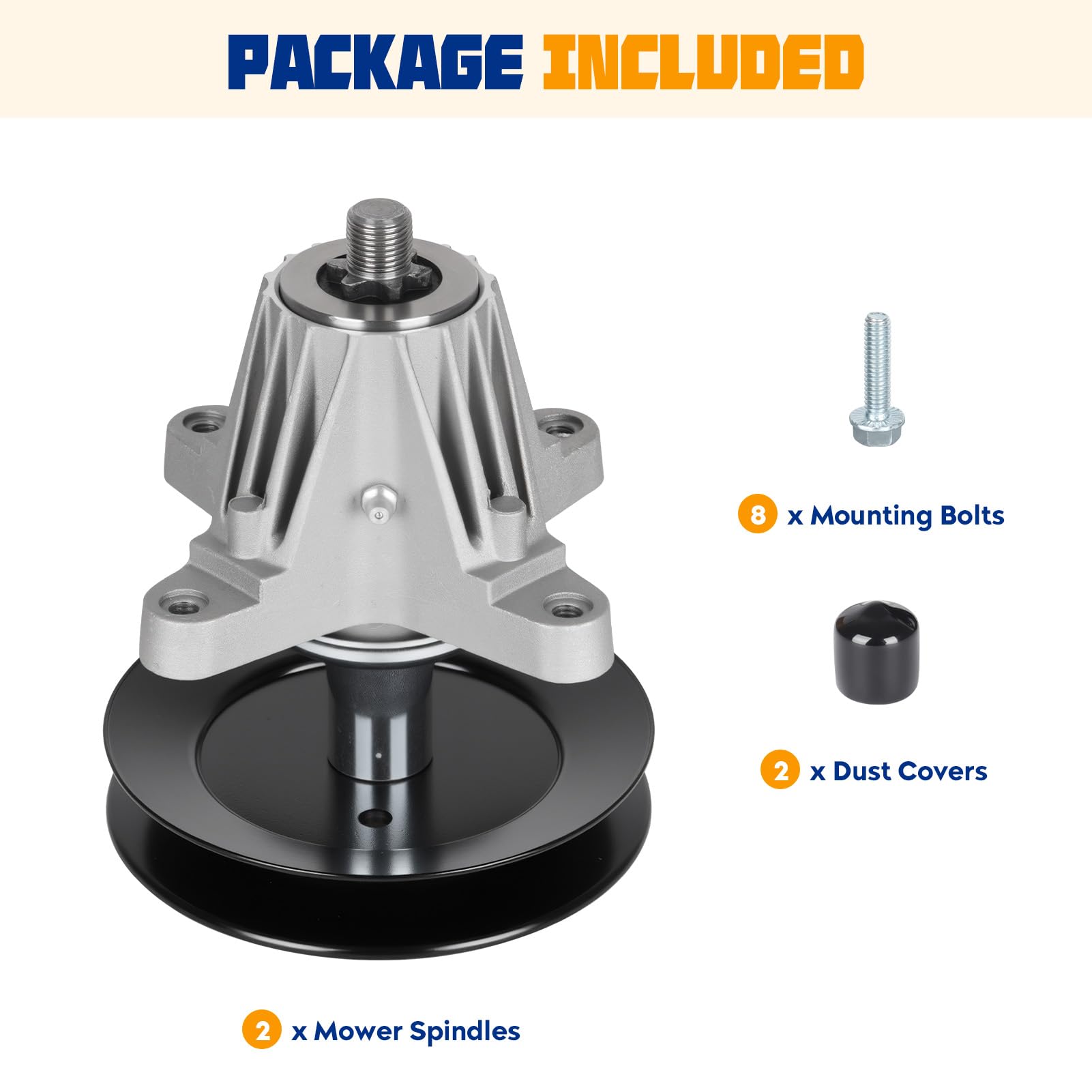Aeagle three-pack boxed spindles ready for service for faster repairs