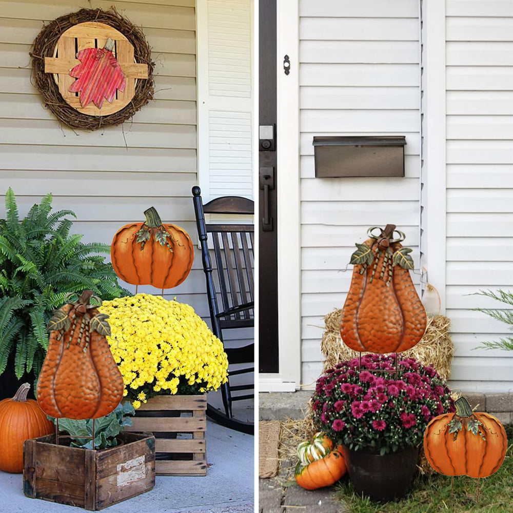 Aecipl pumpkin on porch lifestyle scene creating welcoming autumn atmosphere
