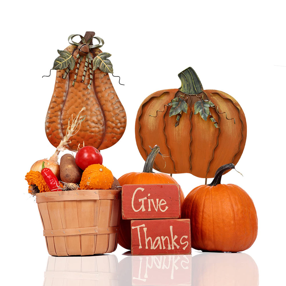 Aecipl pumpkin next to ruler size comparison clarifying scale for placement