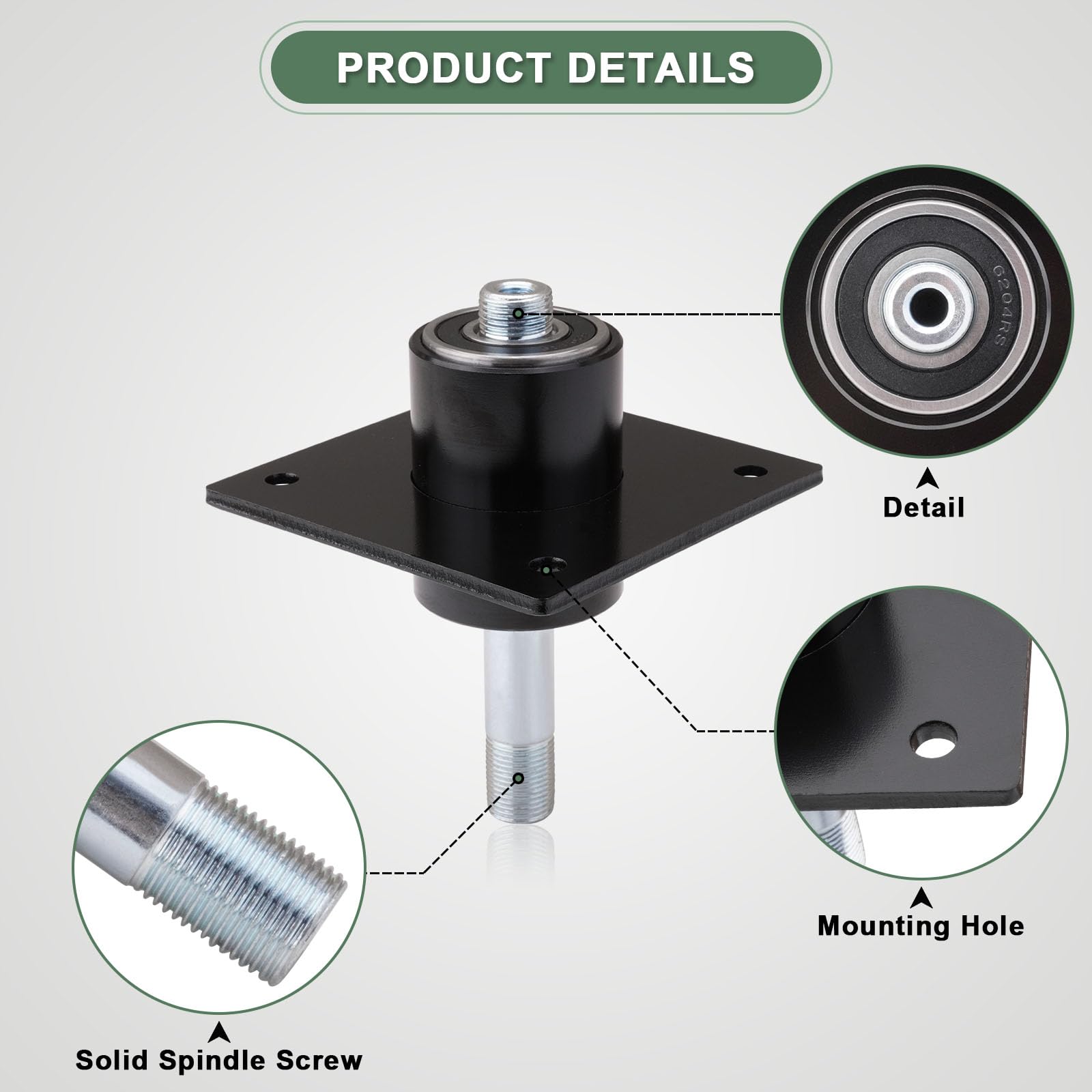 AEFHKM detail of mounting holes showing correct bolt pattern benefit