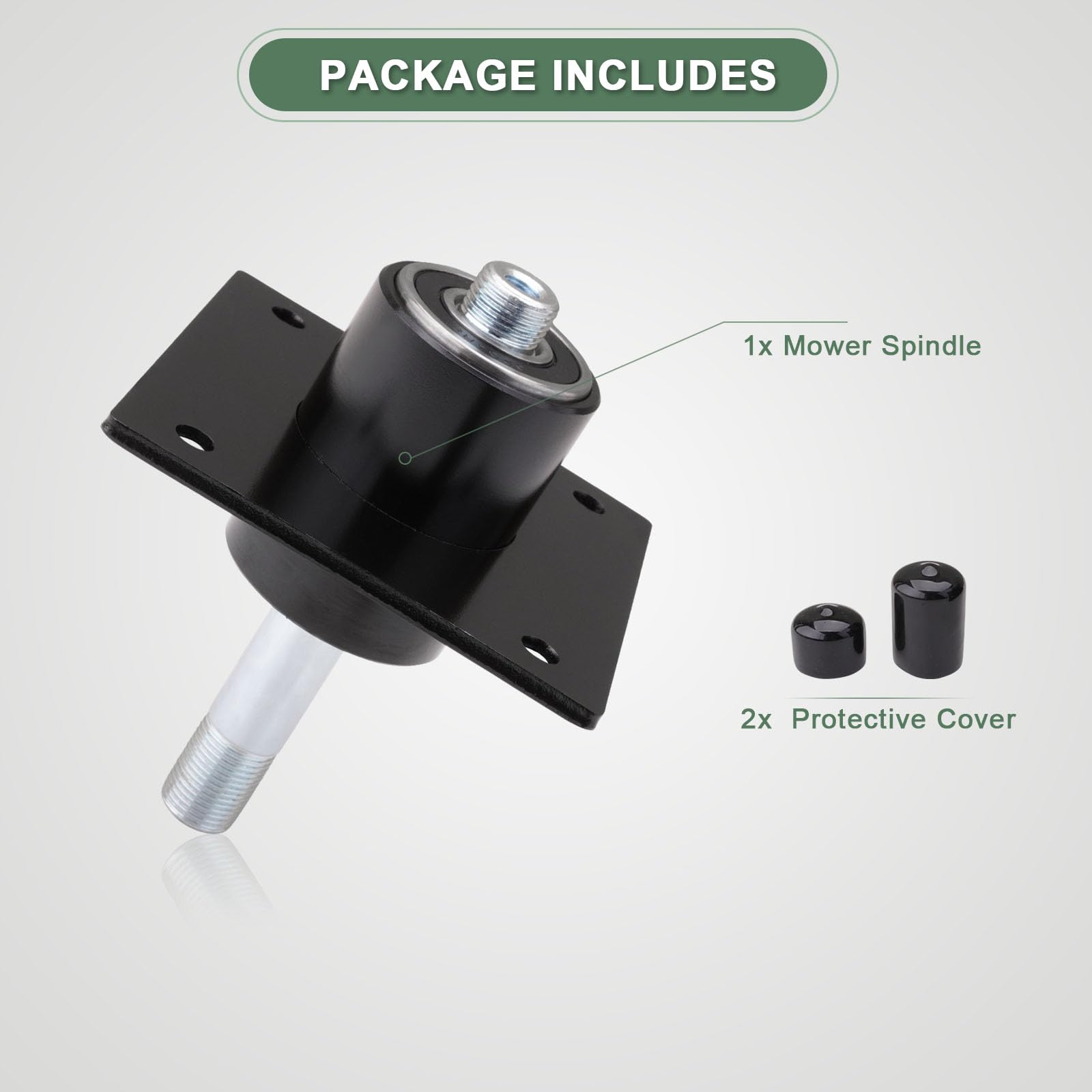 AEFHKM spindle installed with blade demonstrating ready-to-install benefit