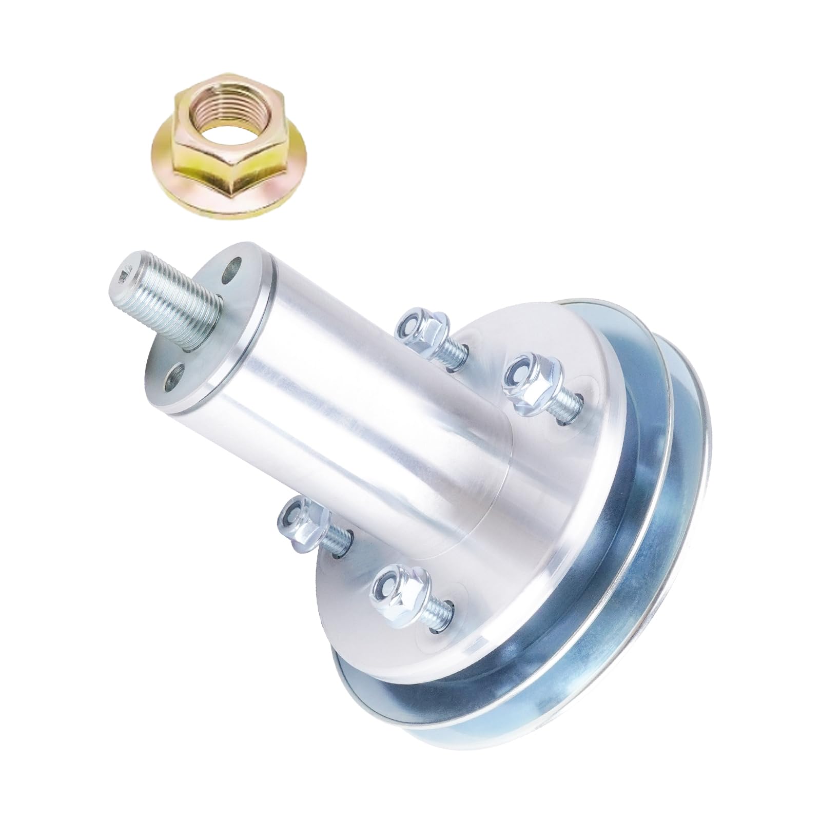AEFHKM spindle front assembly showing bolt pattern and fit for quick replacement