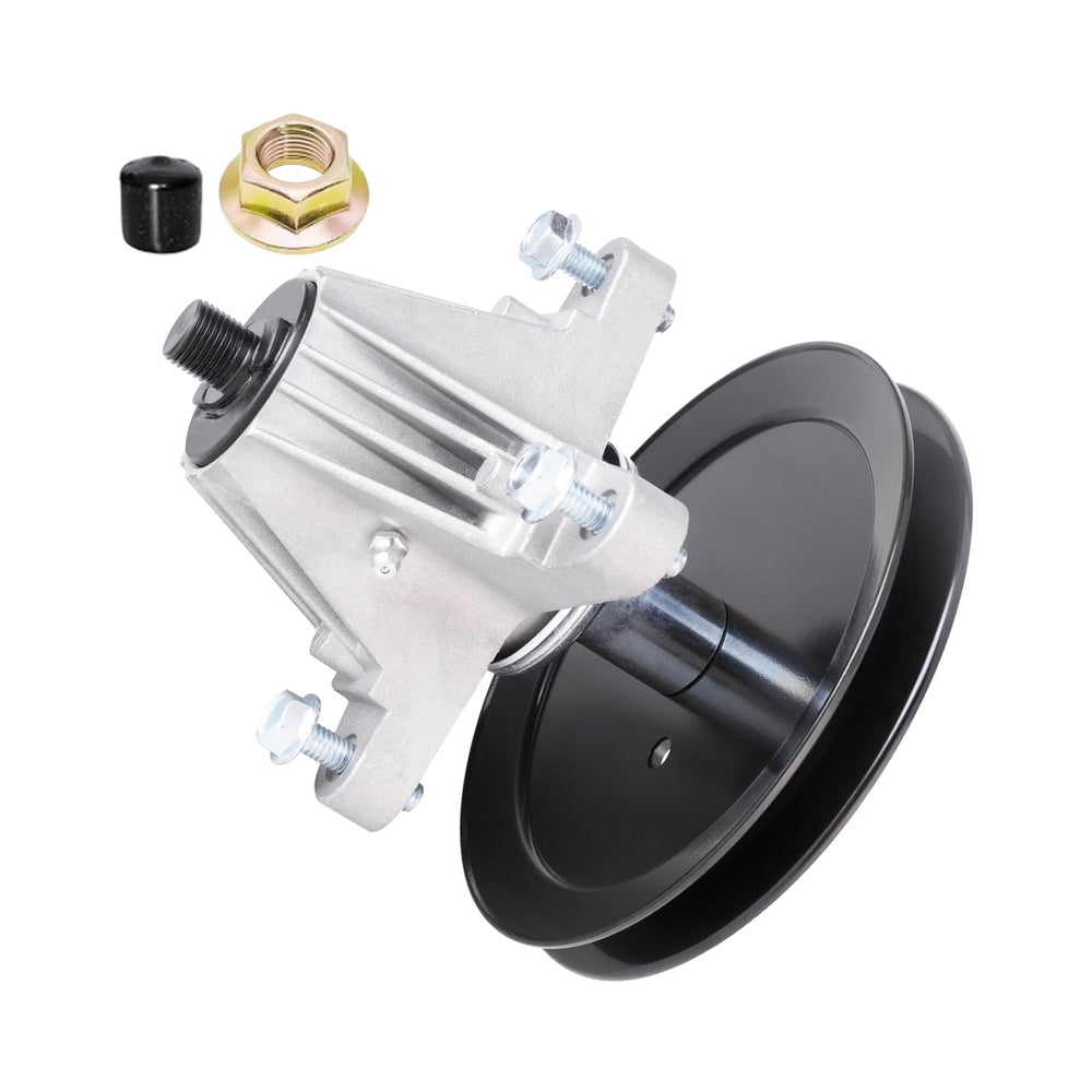 AEFHKM spindle front view showing mounting flange and shaft for easy replacement