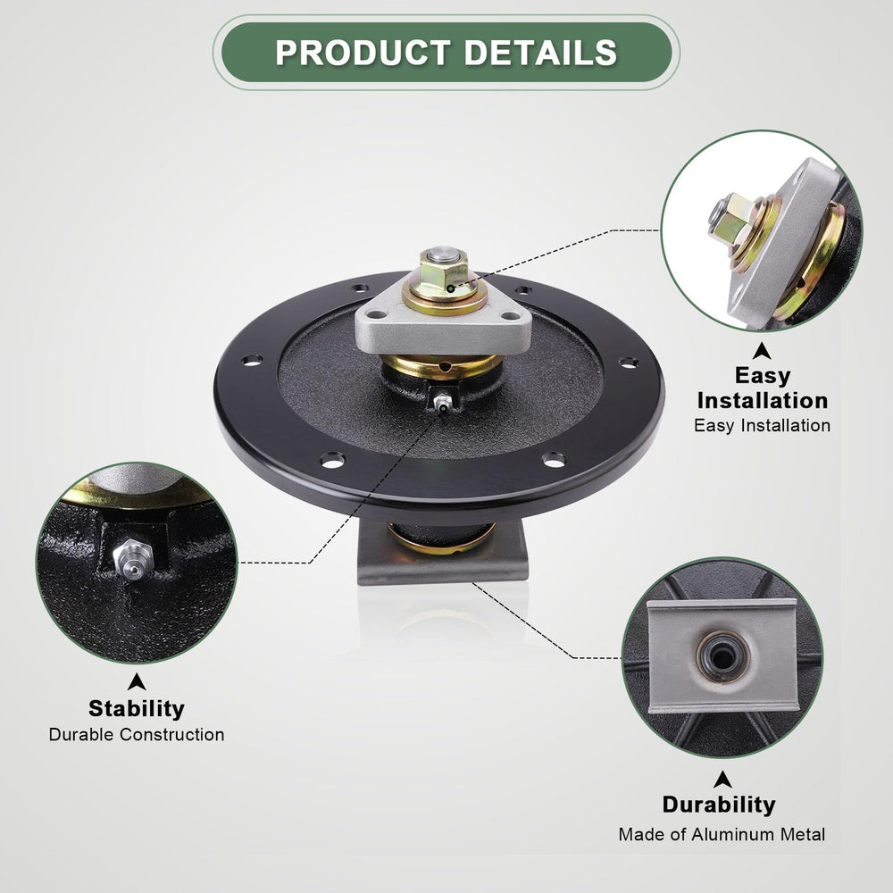 AEFHKM spindle shaft thread detail demonstrating precise fit and strength