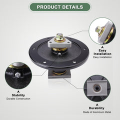 AEFHKM spindle shaft thread detail demonstrating precise fit and strength