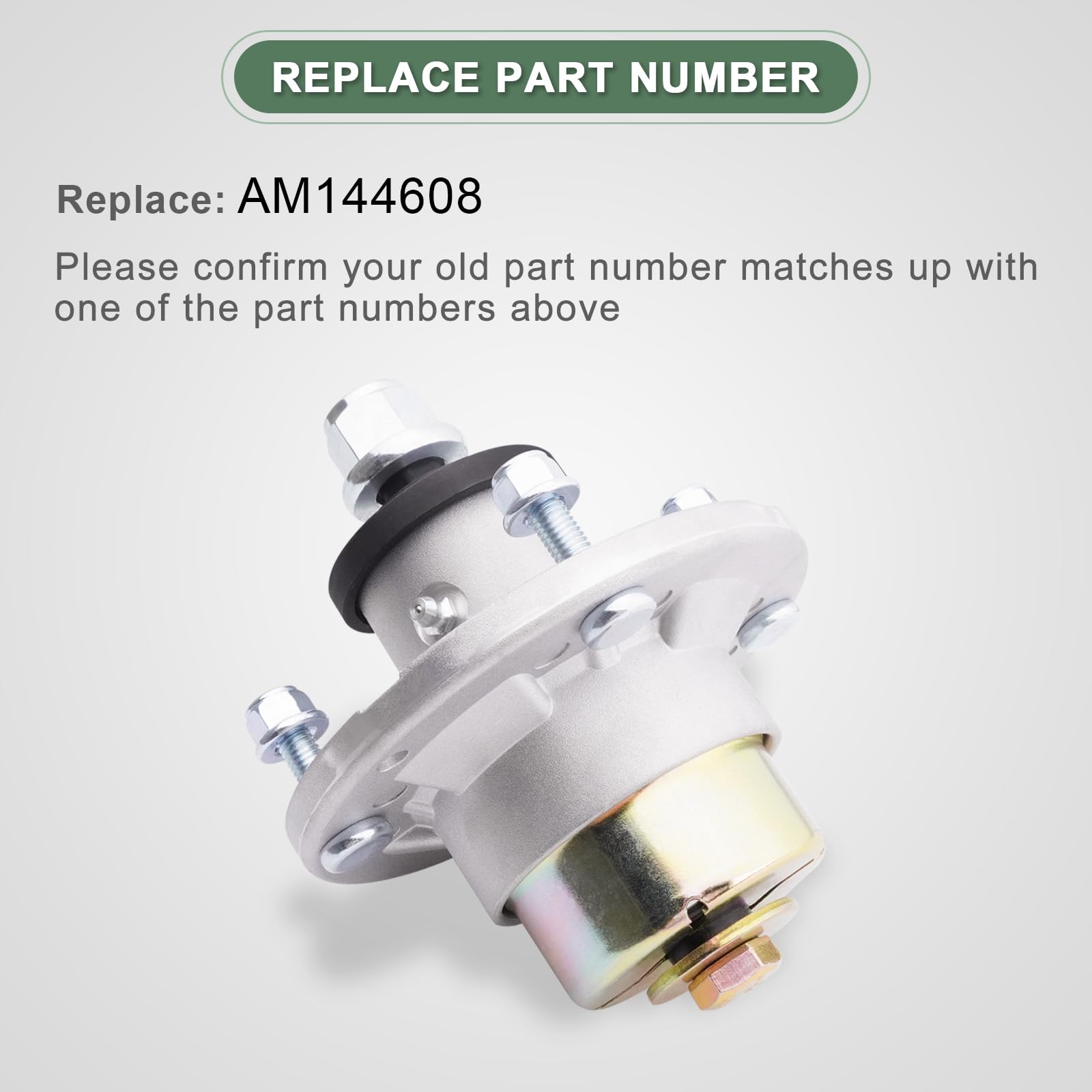 AEFHKM spindle shaft underside detail demonstrating stable rotation benefit