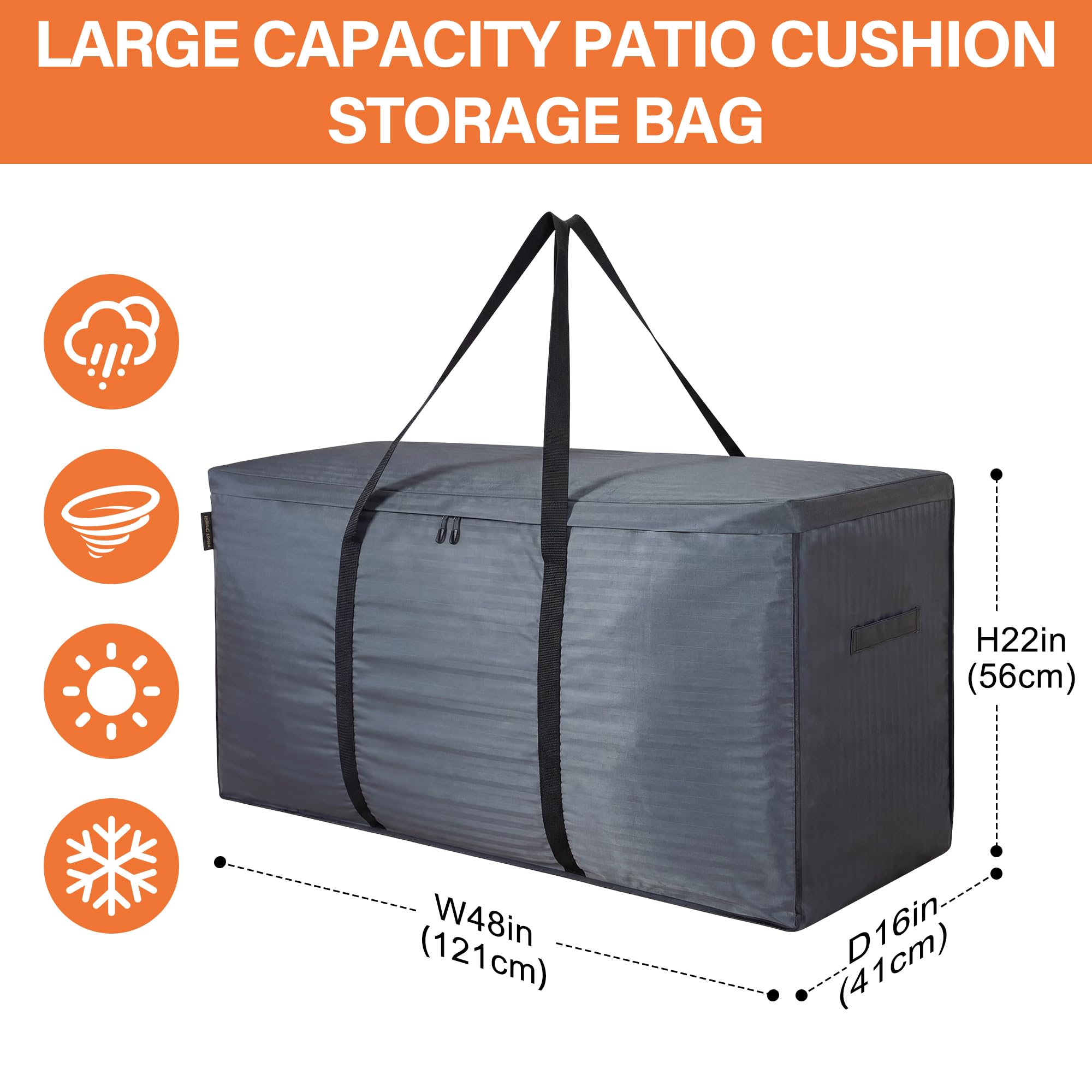 AEGIS COMFORT CARE bag folded flat for compact off-season storage convenience