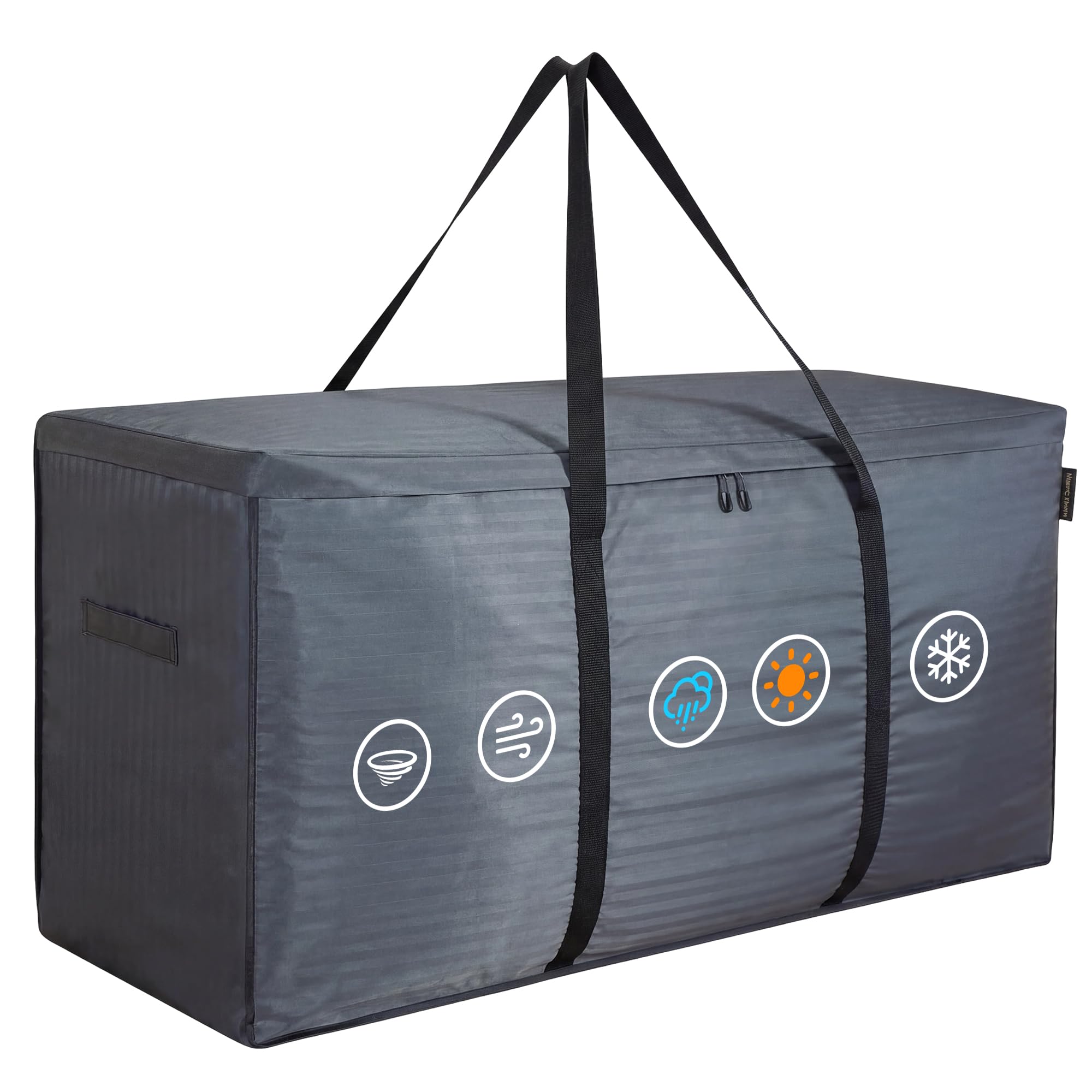 AEGIS COMFORT CARE front view of waterproof cushion storage bag showing full shape and zipper