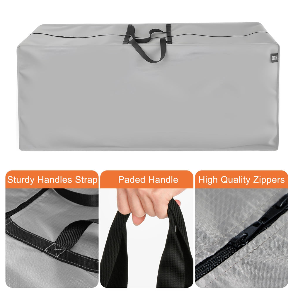 AEGIS COMFORT CARE bag open with cushions inside showing organized storage