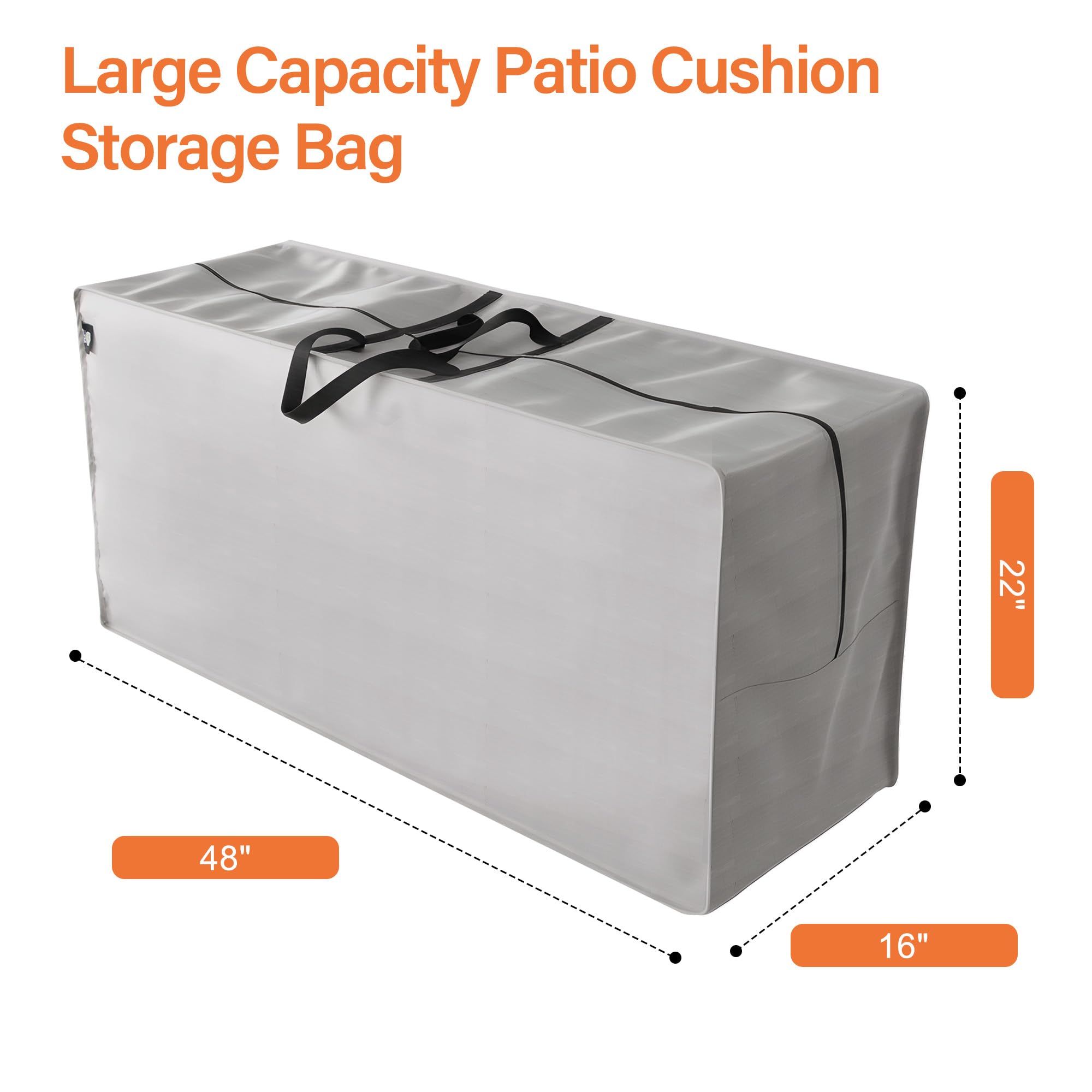 AEGIS COMFORT CARE waterproof zipper and padded handle detail for easy carry