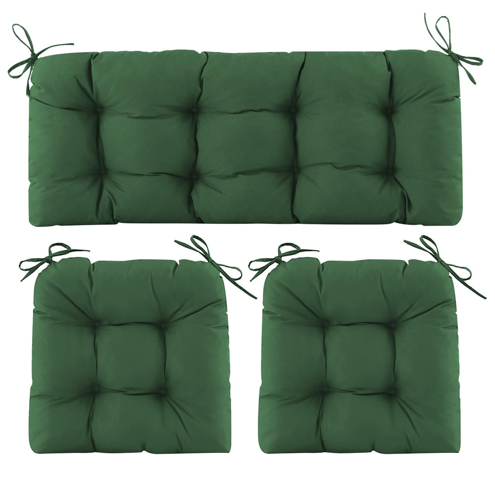 Aegisun front view of three-piece cushion set showing color and fit benefits