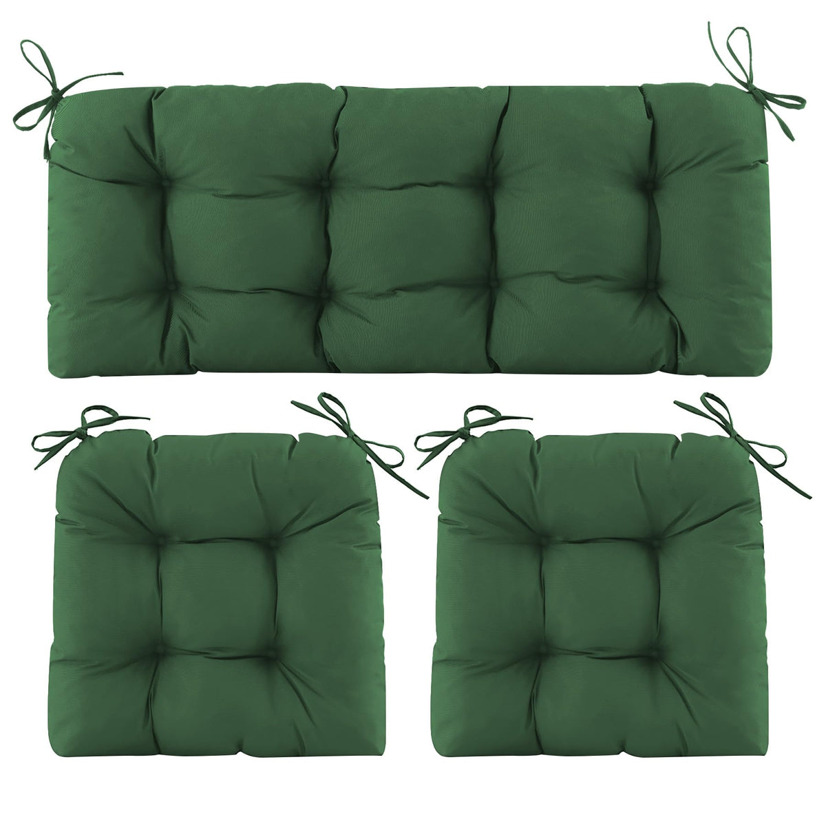 Aegisun front view of three-piece cushion set showing color and fit benefits