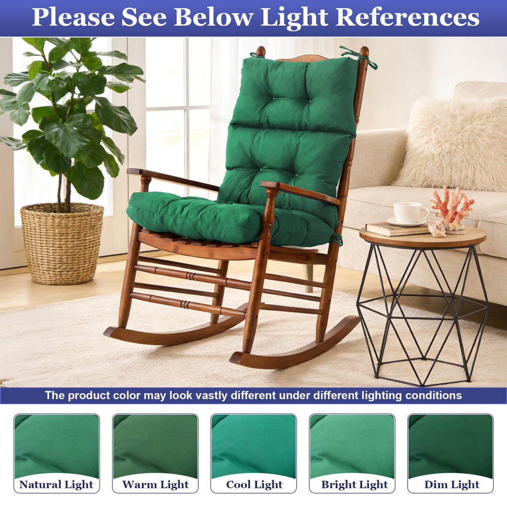 Aegisun cushion on porch rocking chair illustrating outdoor-ready comfort and style