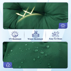 Aegisun reinforced ties and non-slip bottom keeping cushion securely in place