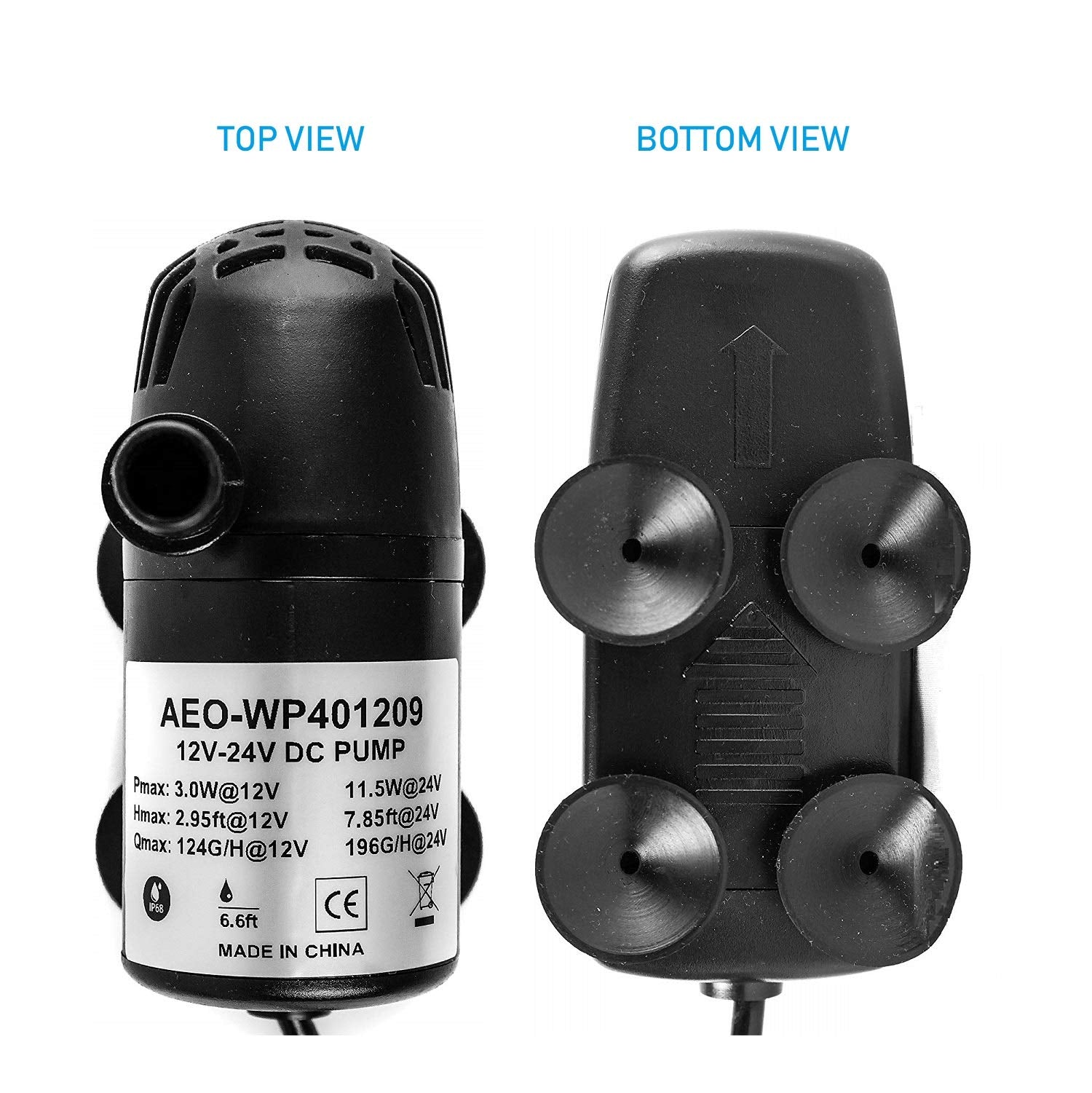 AEO pump scaled beside a garden fountain illustrating suitable flow performance