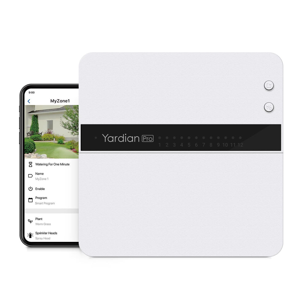 Aeon Matrix Yardian Pro front panel showing zone labels and status, easy identification benefit