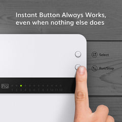 Aeon Matrix Yardian Pro physical control buttons detail enabling instant manual zone testing