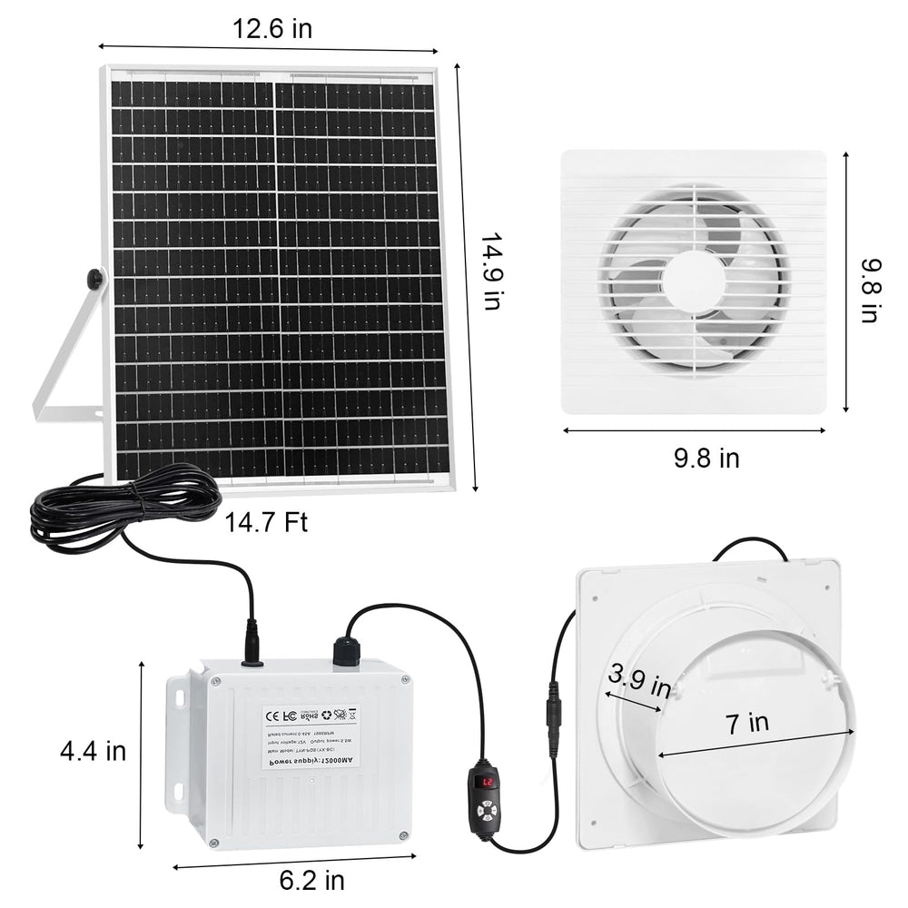 AEQ fan side profile highlighting IP65 seal for weatherproof reliability