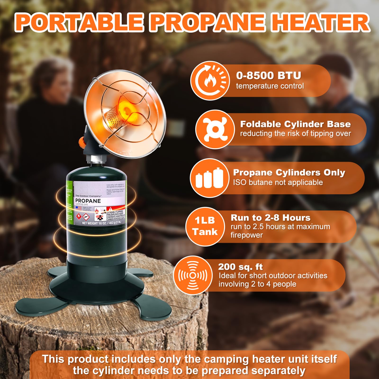 AeriePrecium heater inside thickened storage case with handle for protected transport