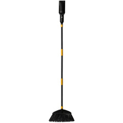 Aerobroom in use on patio sweeping and blowing leaves, Aerobroom saves time