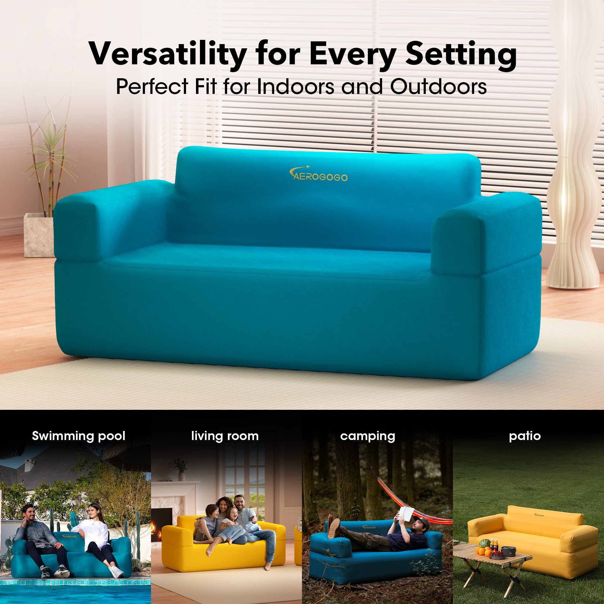 Aerogogo removable cover being taken off, washable design benefit
