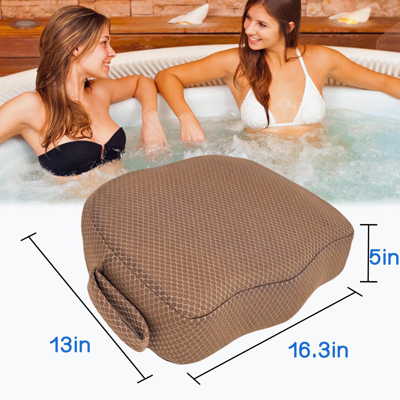 AEROiVi booster seat underside with silicone non-slip particles for secure hold