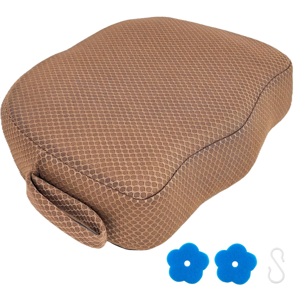 AEROiVi booster seat front view showing comfortable hip support and improved seating