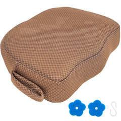 AEROiVi booster seat front view showing comfortable hip support and improved seating
