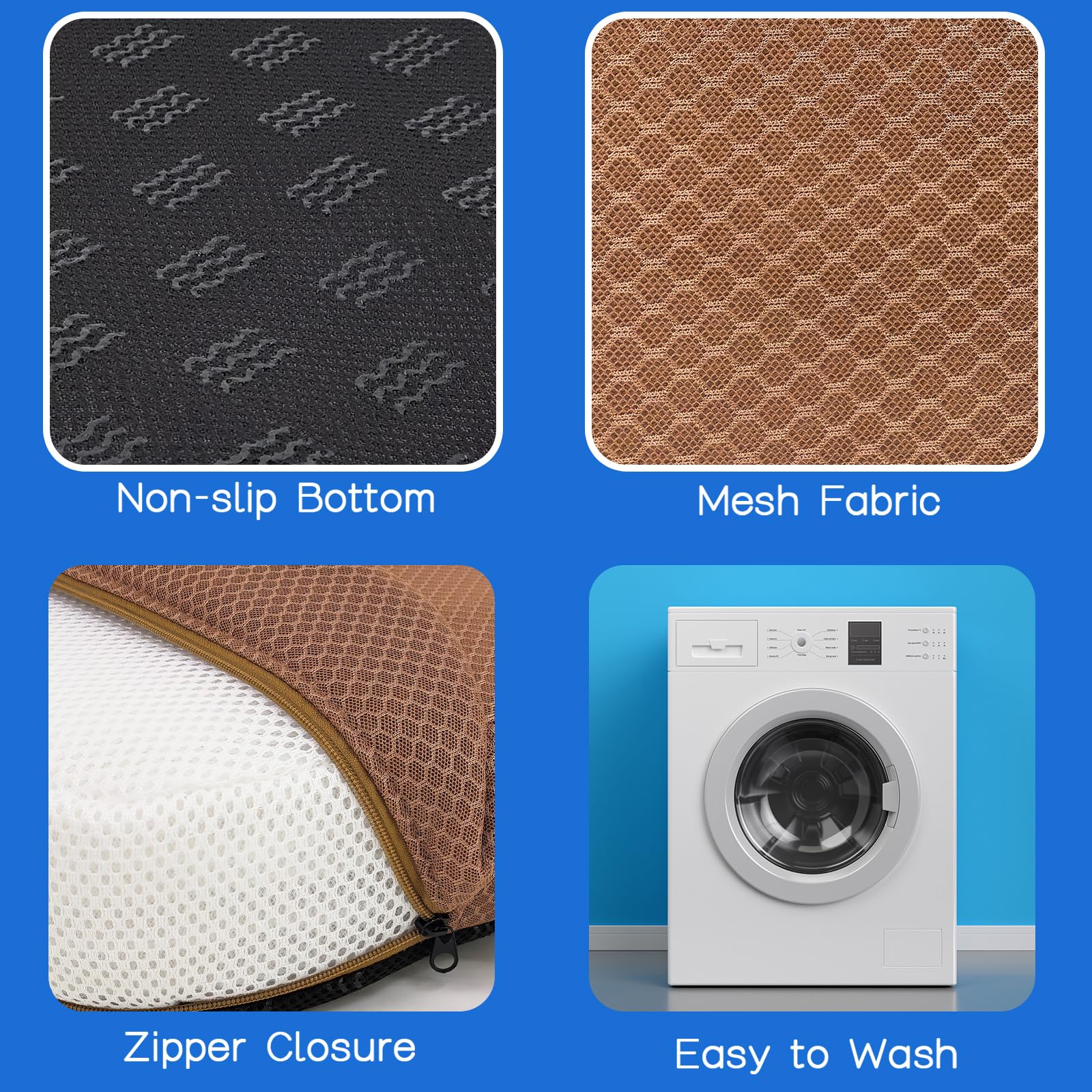 AEROiVi booster seat zipper and removable cover for easy washing and maintenance