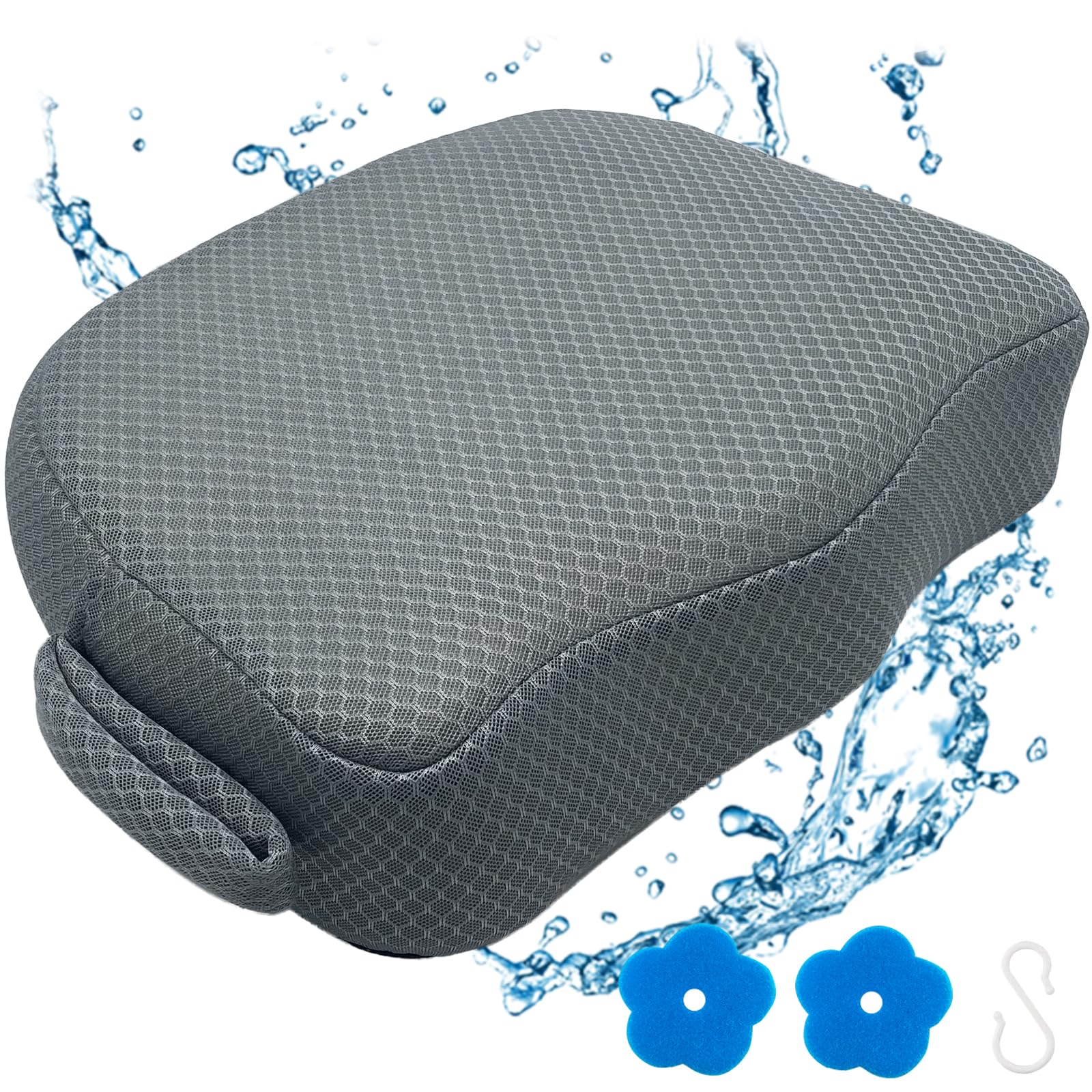 AEROiVi front view booster seat showing five-inch lift and comfort