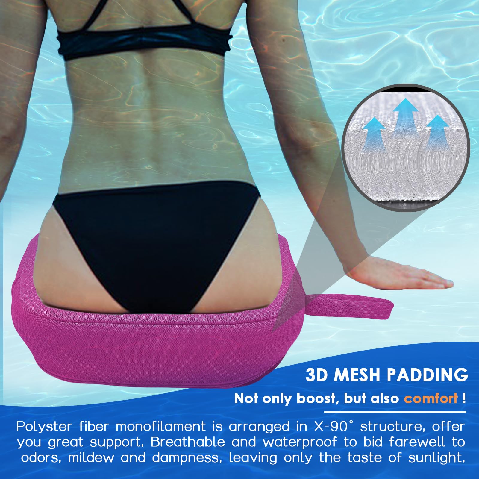 AEROiVi pink booster in spa lifestyle setting enhancing relaxation and comfort benefit