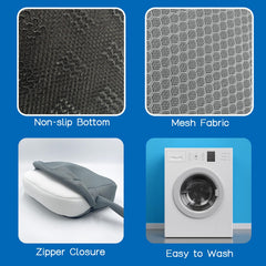 AEROiVi silicone non-slip base gripping tub surface for stability