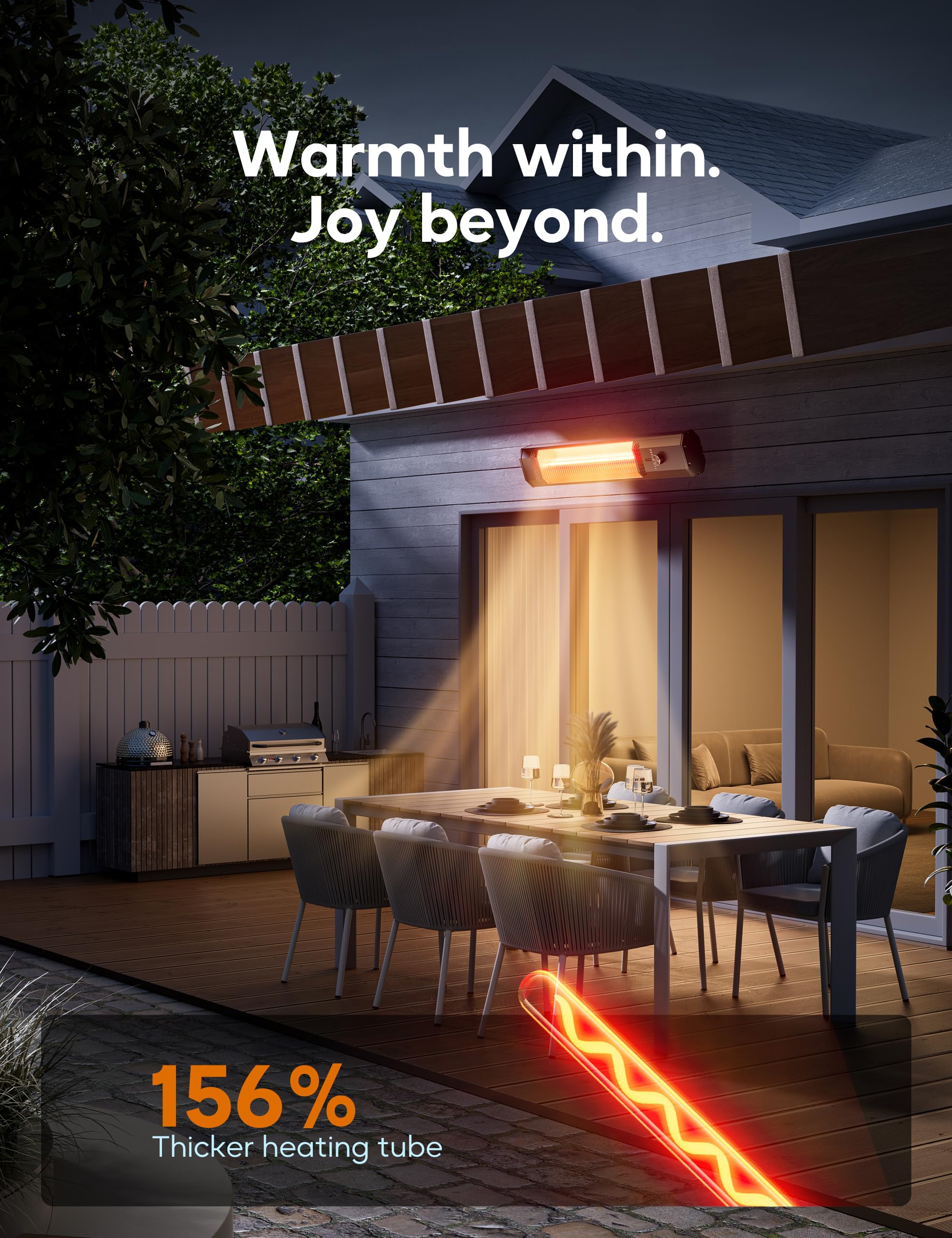 AEROZY remote and accessories displayed for convenient wireless control