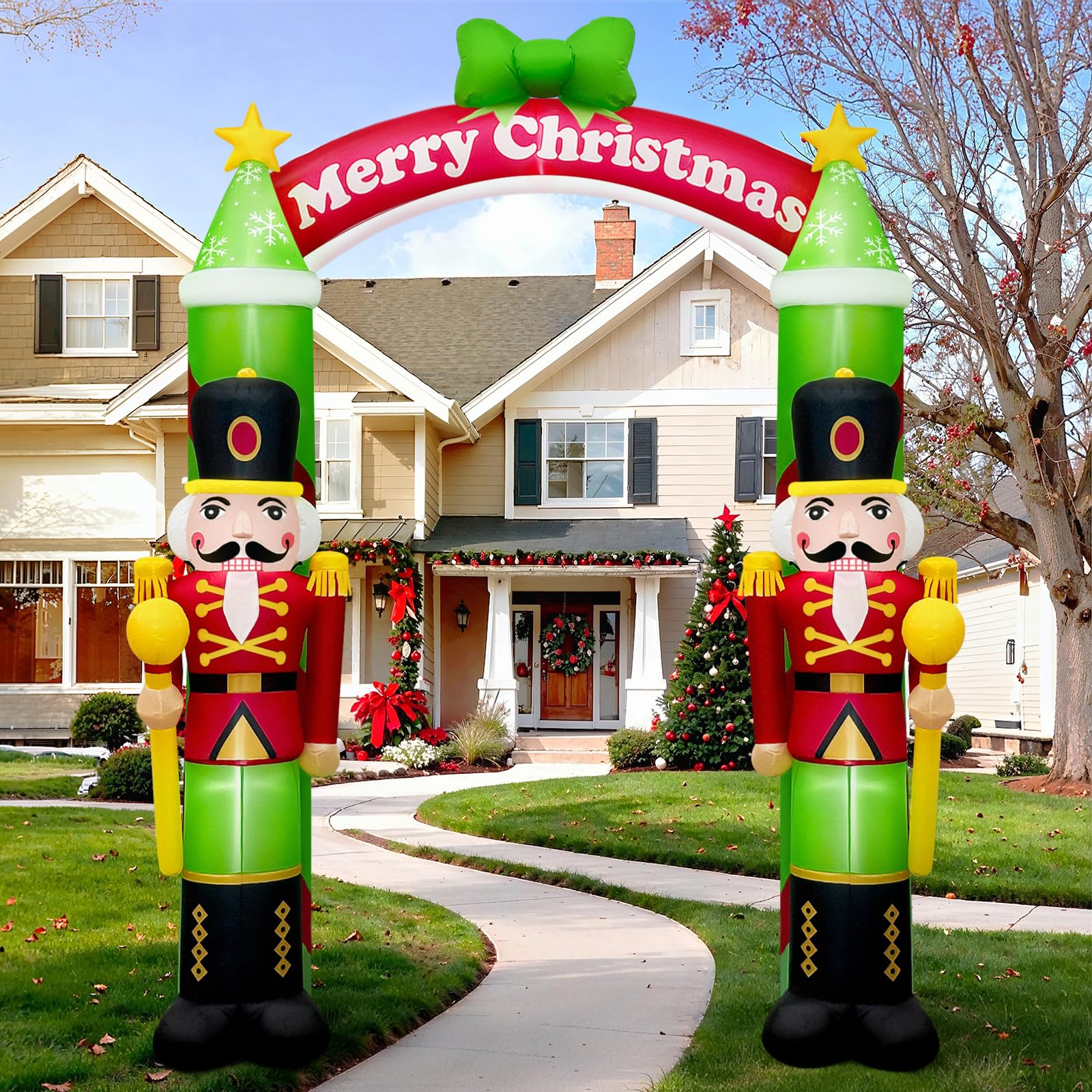 AerWo stakes and ropes securing arch for stable outdoor use