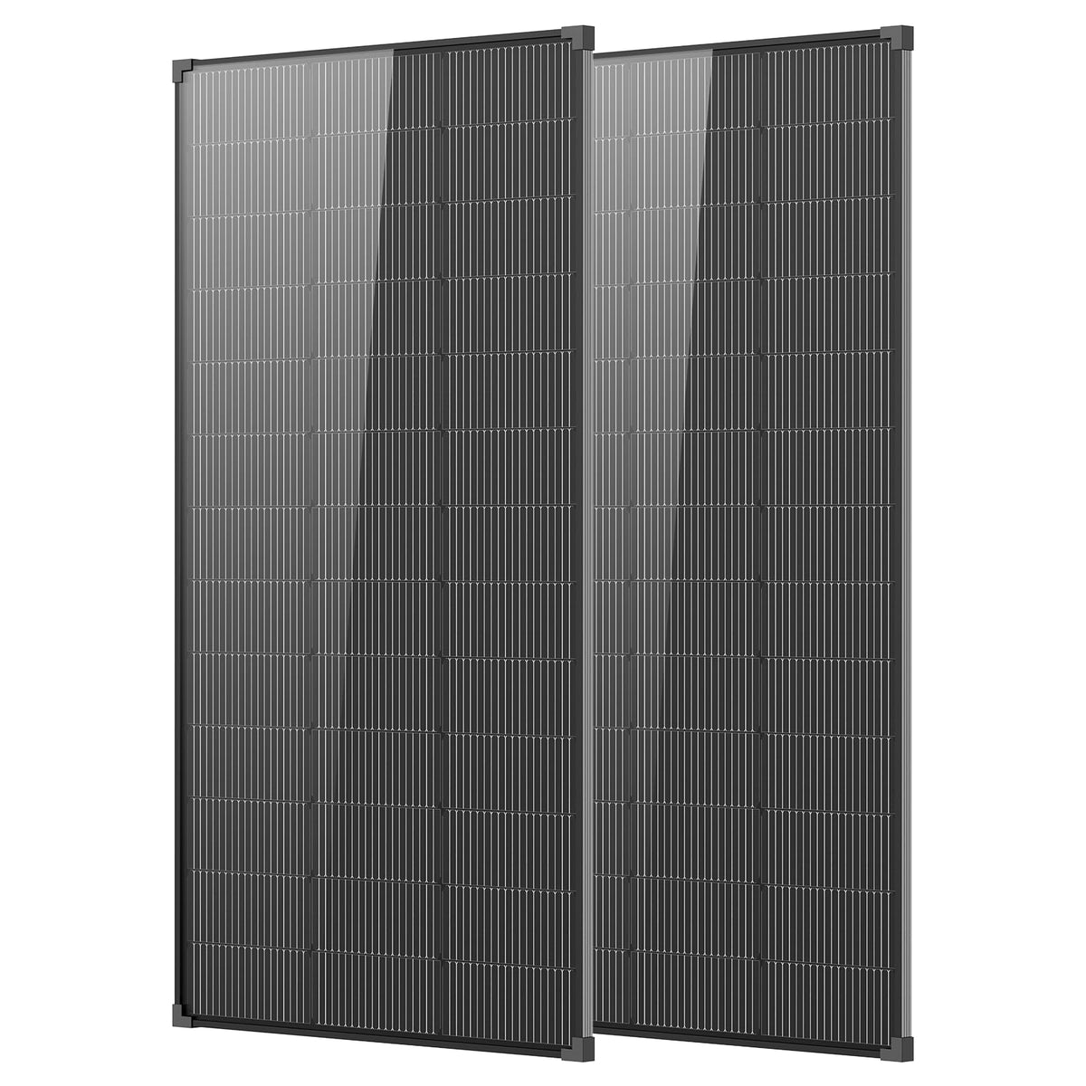 AeternaSol front panel view showing sleek cells and higher efficiency