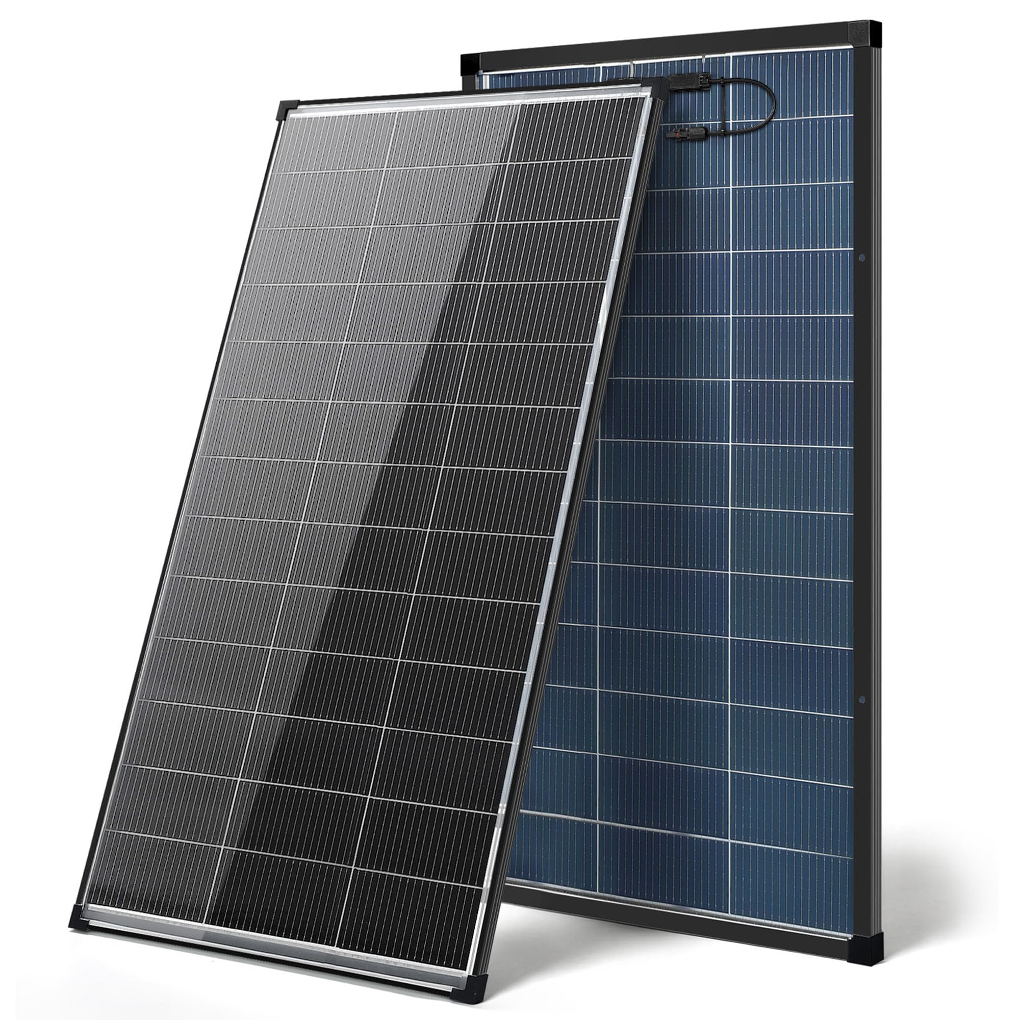 AeternaSol 200W panel front view showing sleek design and efficient surface