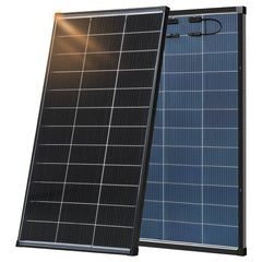 AeternaSol front view showing panel face and branding, clean efficient power