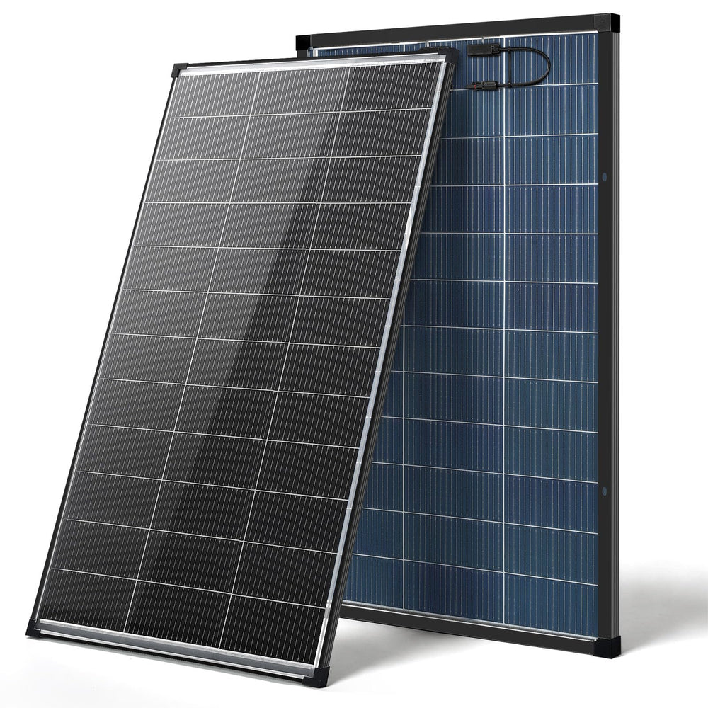 AeternaSol front view of 200W panel showing high output benefit