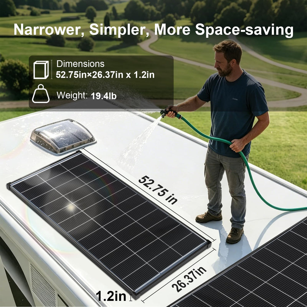 AeternaSol rear side facing reflective surface capturing extra energy