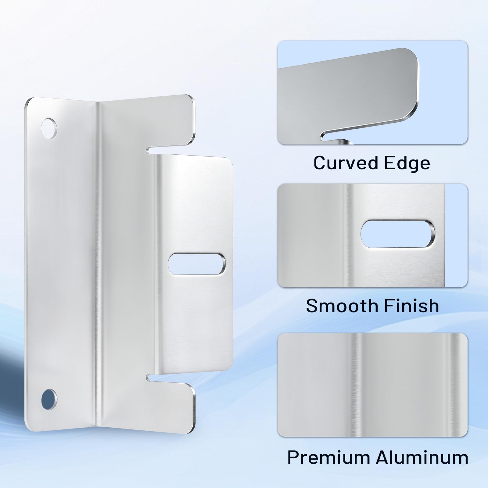 AeternaSol anodized aluminum bracket close-up showing corrosion resistance