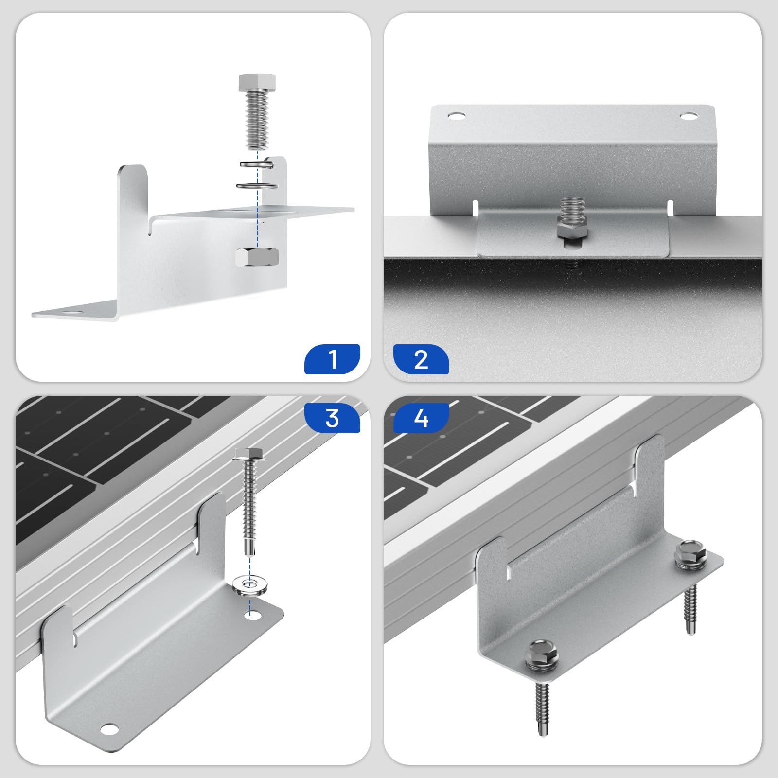 AeternaSol stainless steel hex bolt detail showing rust-free durability