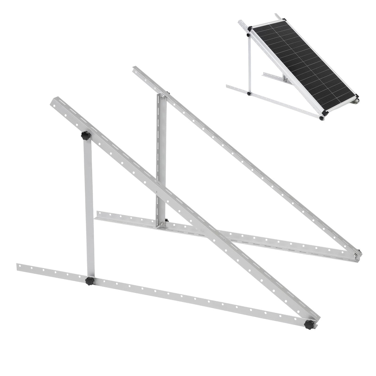 AeternaSol front view of bracket kit shows complete package and easy setup benefit