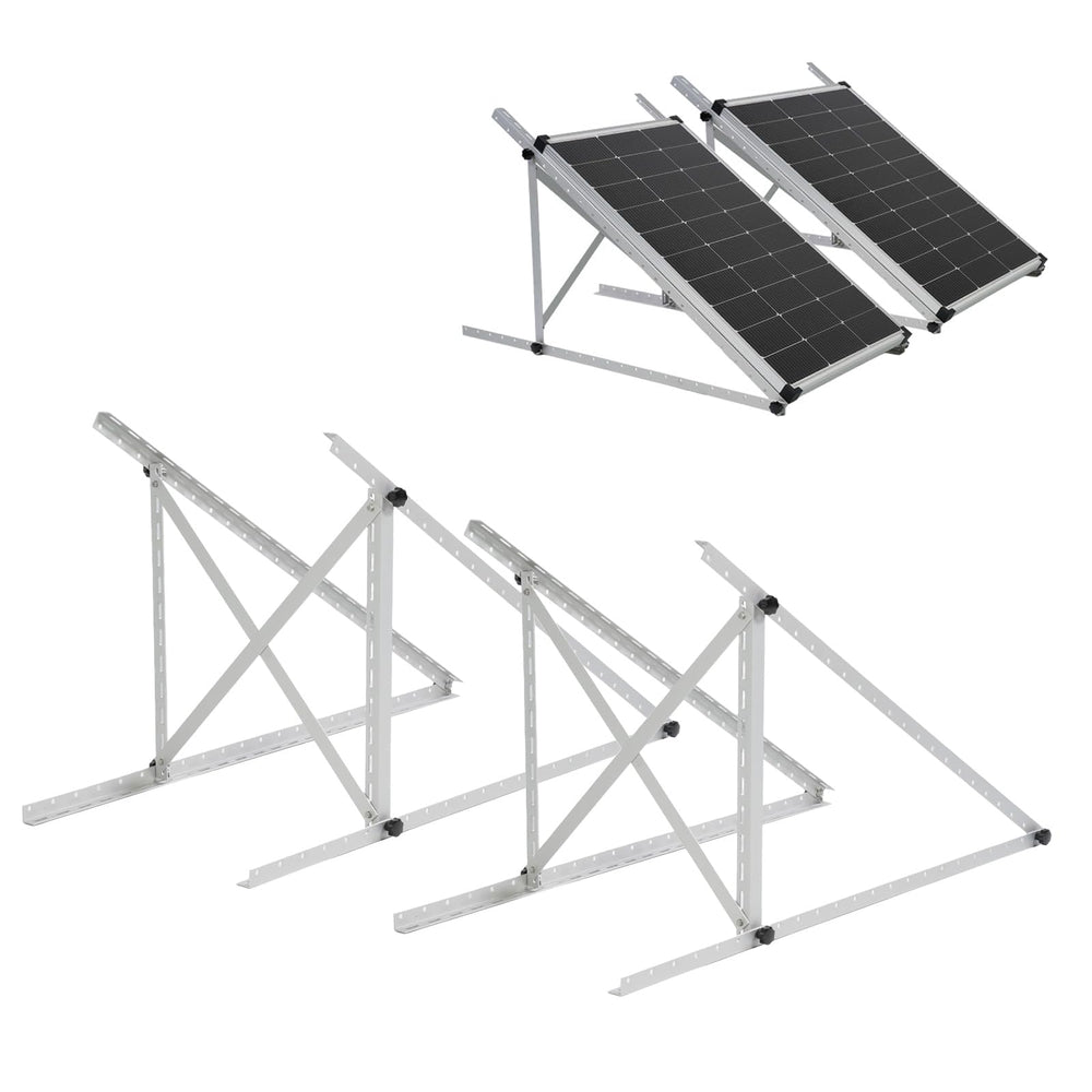 AeternaSol front view of assembled brackets showing sturdy support and easy mounting