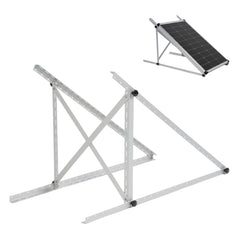 AeternaSol front view of mounted 45-inch panel bracket showing secure fit and stability