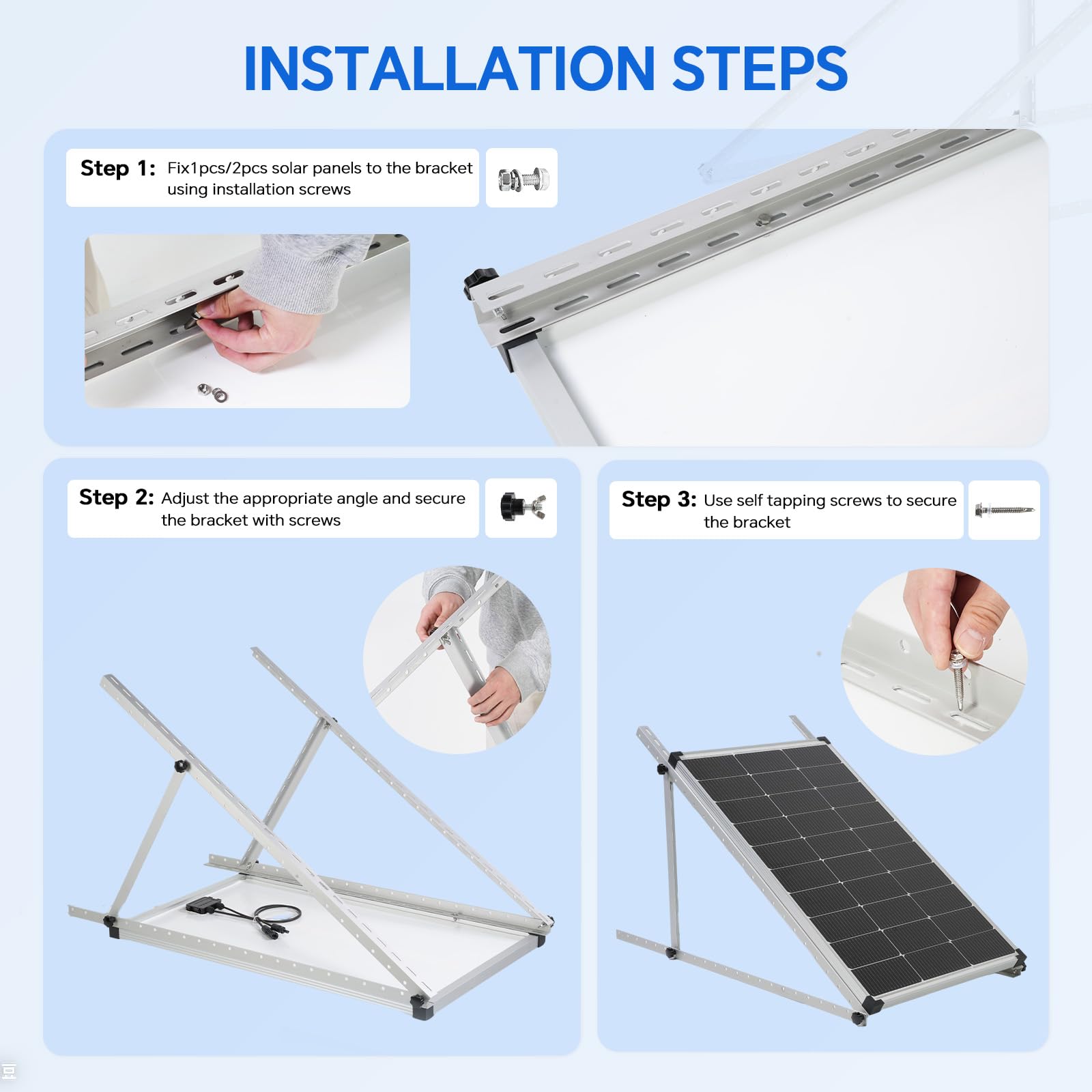 AeternaSol hardware kit laid out to show included fasteners benefit