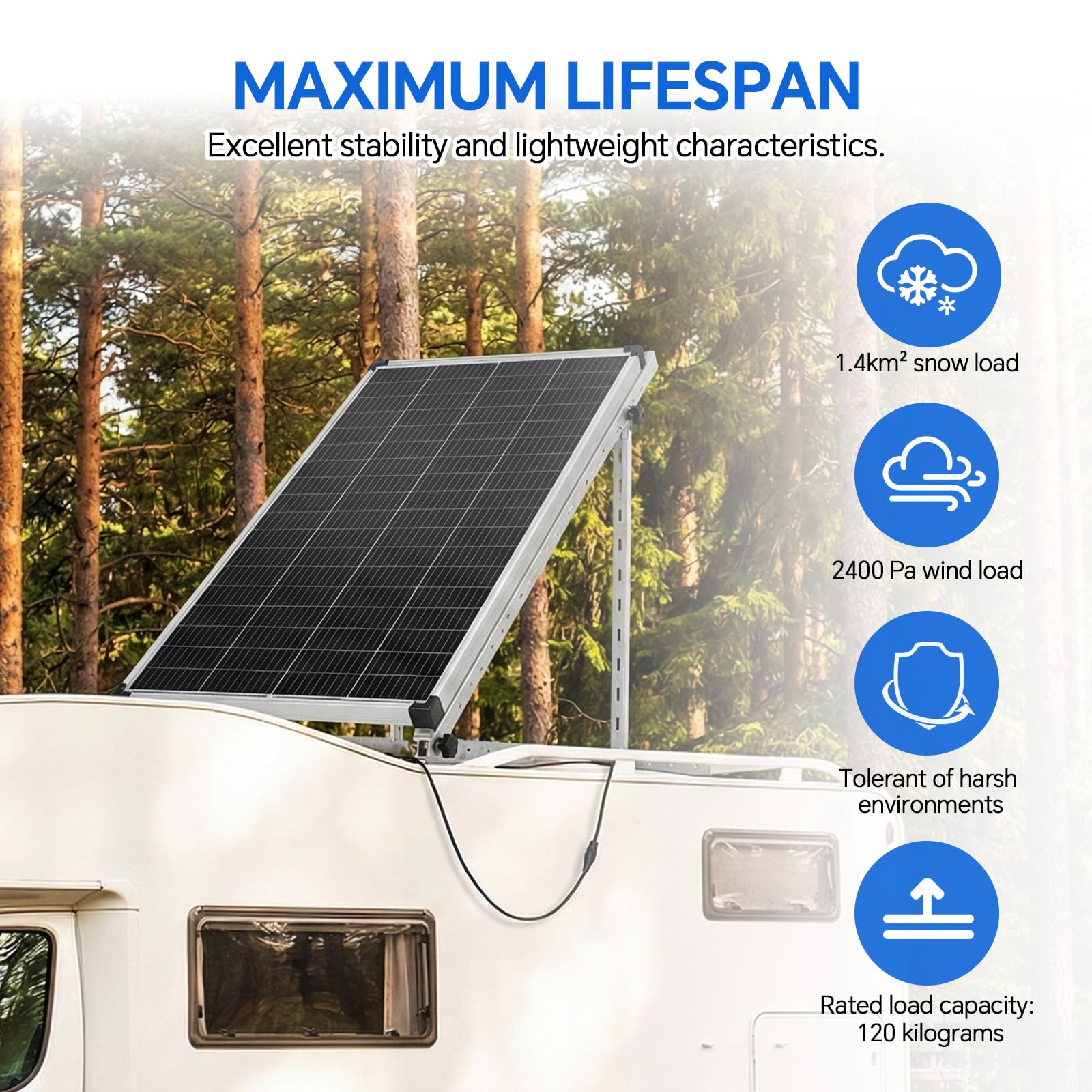 AeternaSol installed on roof demonstrating improved panel angle and energy capture
