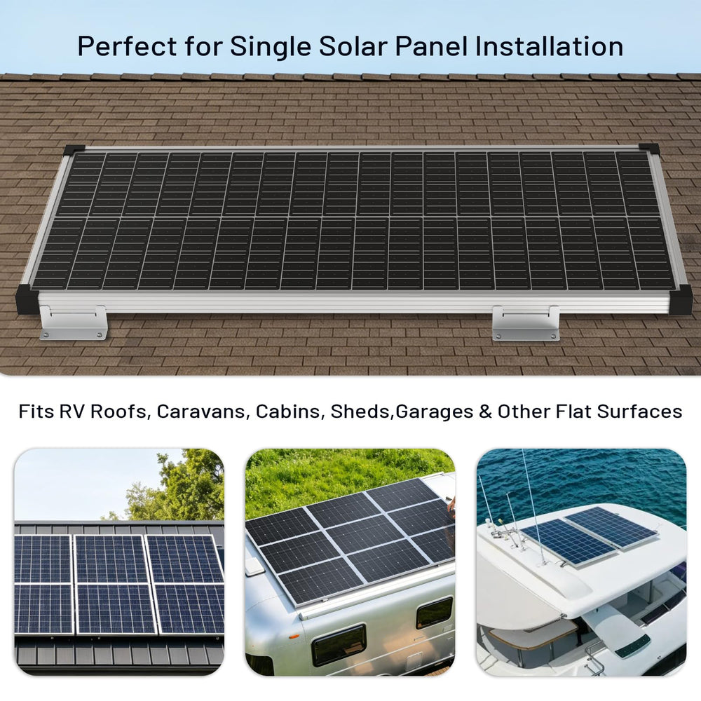 AeternaSol panels on flat roof showing drainage and airflow benefits