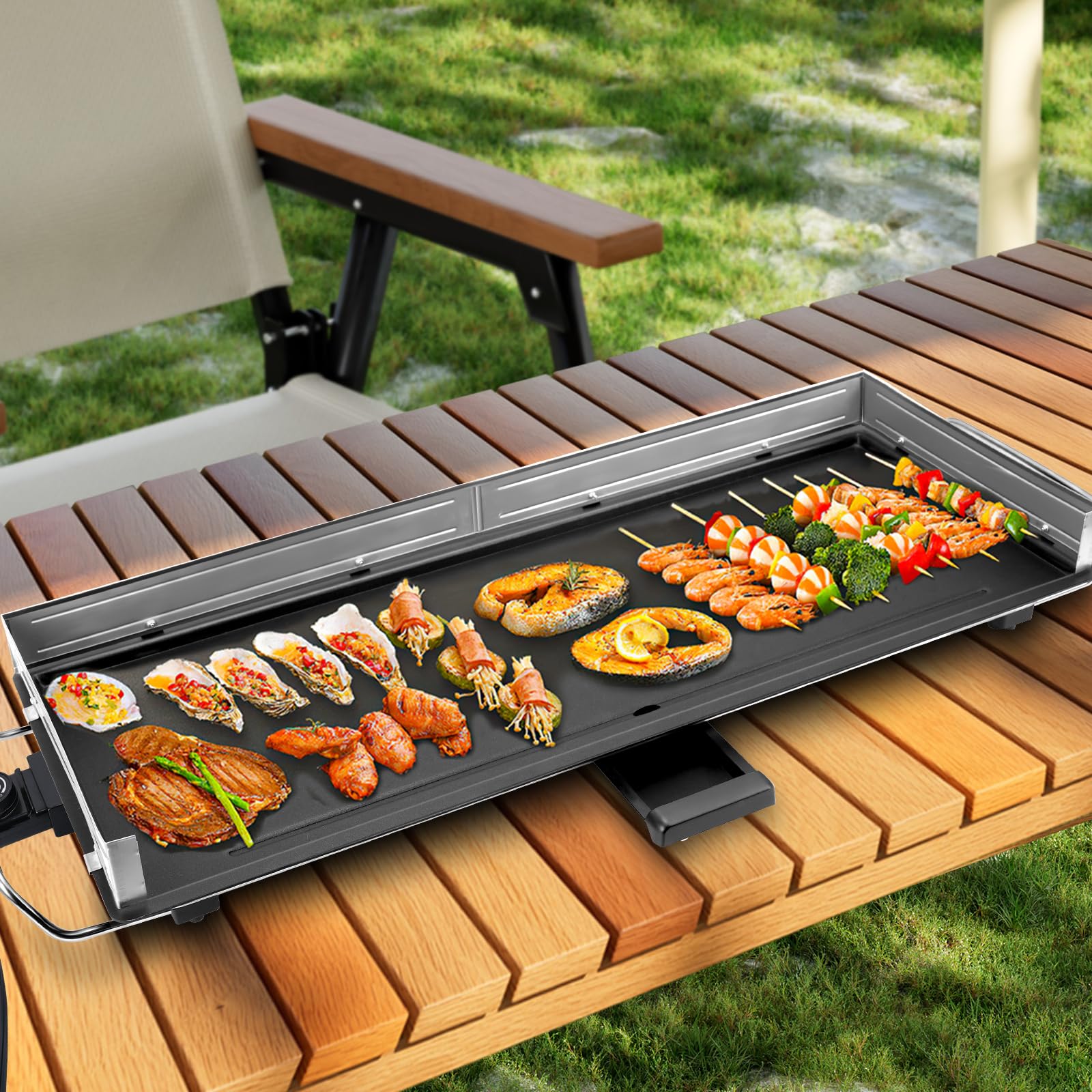 AEWHALE insulated side handles for safe carrying and convenient countertop movement